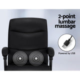 Artiss Premium Massage Office Chair - Black Enhance your workday with comfort.