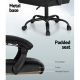 Artiss Premium Massage Office Chair - Black Enhance your workday with comfort.