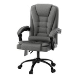 Artiss 2-Point Massage Office Chair — Black Fabric — Allure Home Collections