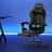 Artiss 2-Zone Massage Gaming Office Chair with Footrest — Black PVC Leather — Allure Home Collections