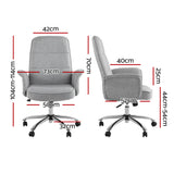 Australind grey fabric high back office chair