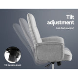 Australind grey fabric high back office chair