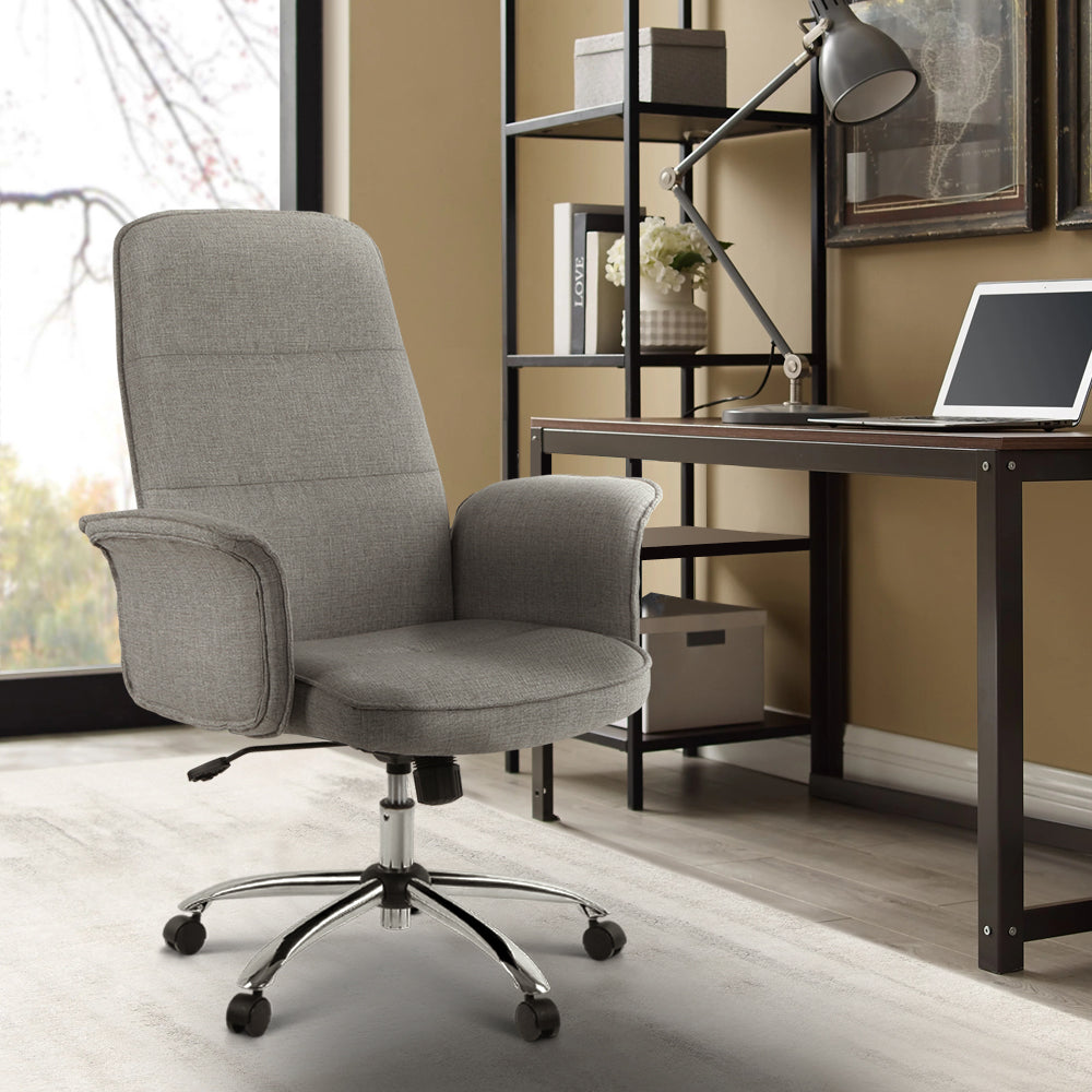 Australind grey fabric high back office chair