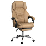 Artiss Espresso Executive Office Chair with Footrest Dual-Padded Leather — Allure Home Collections