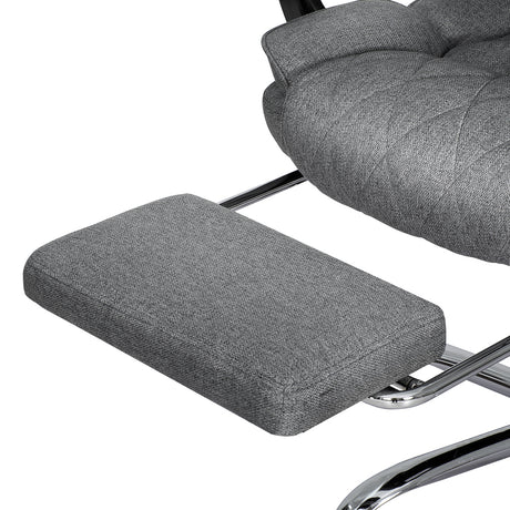 Artiss Grey Executive Office Chair with Footrest Dual-Padded Plush Seat — Allure Home Collections