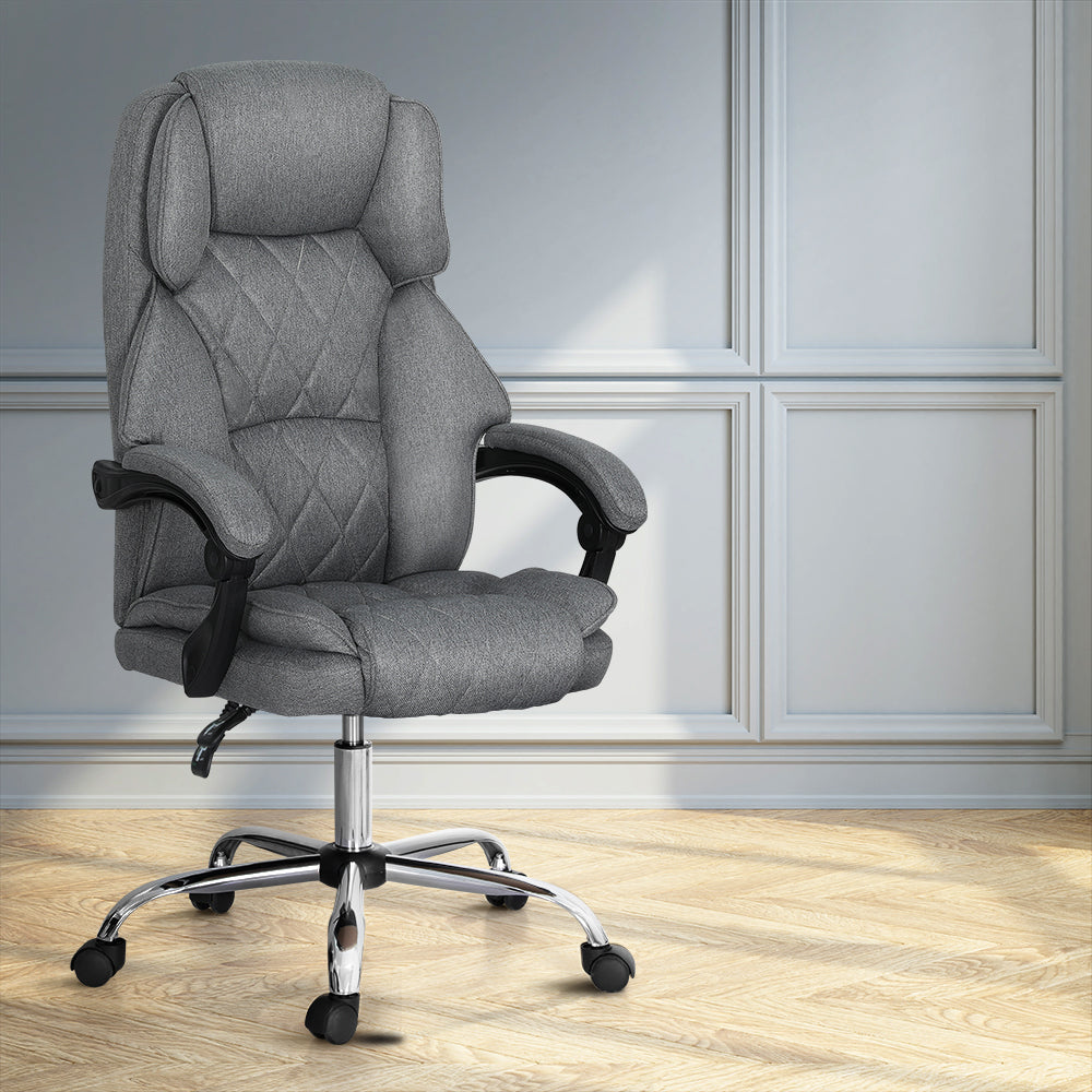 Artiss Grey Executive Reclining Office Chair — Allure Home Collections