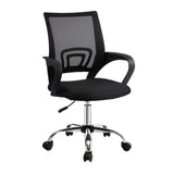 Artiss Mid-Back Mesh Office Chair Black Padded Seat — Allure Home Collections