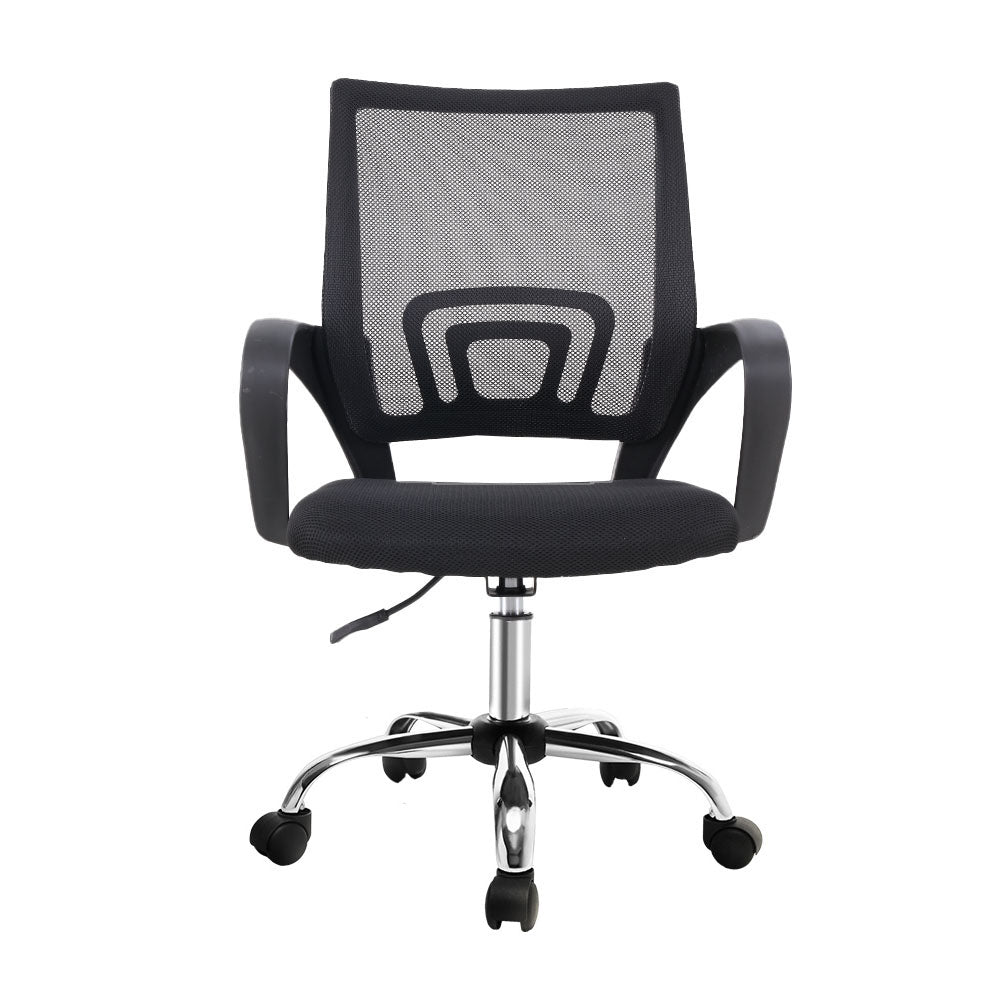 Artiss Mid-Back Mesh Office Chair Black Padded Seat — Allure Home Collections