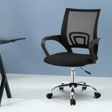 Artiss Mid-Back Mesh Office Chair Black Padded Seat — Allure Home Collections