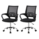 Artiss Mid-Back Mesh Office Chair Black Single — Allure Home Collections