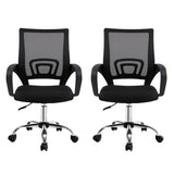 Artiss Mid-Back Mesh Office Chair Black Single — Allure Home Collections