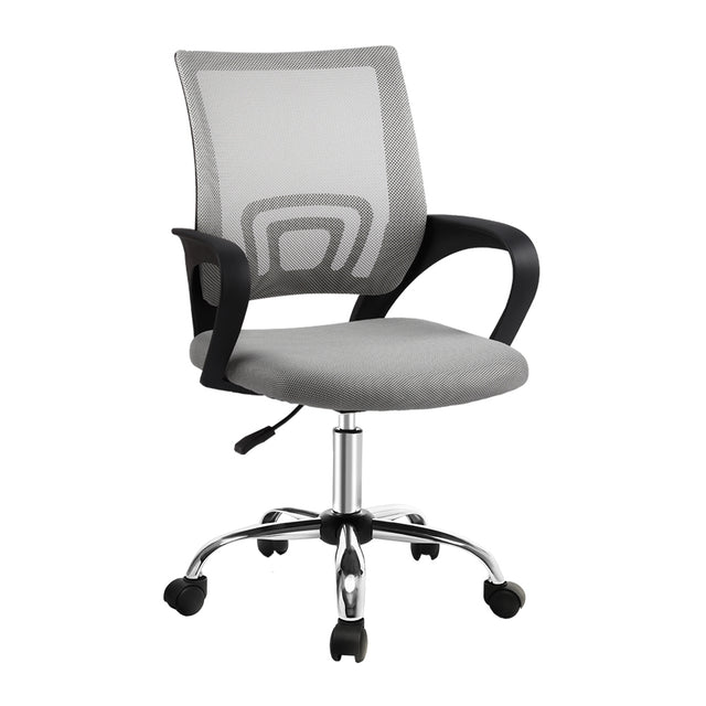 Artiss Mid-Back Mesh Office Chair — Grey — Allure Home Collections