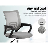 Artiss Mid-Back Mesh Office Chair — Grey — Allure Home Collections