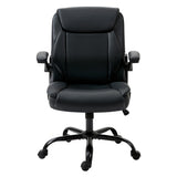 Artiss Black Mid-Back Executive Office Chair Contoured Design — Allure Home Collections
