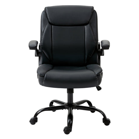 Artiss Black Mid-Back Executive Office Chair Contoured Design — Allure Home Collections
