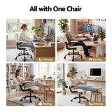 Toodyay white faux leather executive office chair with high back and metal base