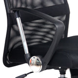 Artiss High-Back Mesh and Faux Leather Office Chair Black — Allure Home Collections
