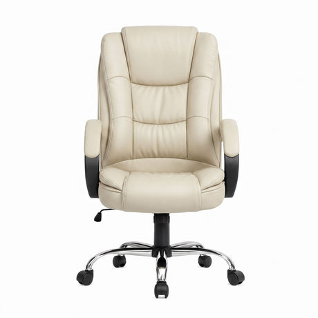Margaret River beige faux leather executive office chair