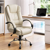 Margaret River beige faux leather executive office chair