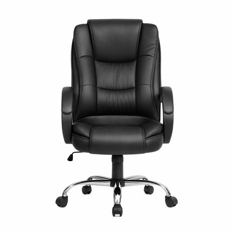 Margaret River black faux leather executive office chair