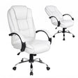 Margaret River white faux leather executive office chair