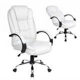 Margaret River white faux leather executive office chair