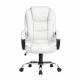 Margaret River white faux leather executive office chair