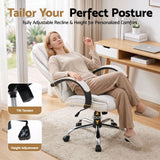 Margaret River white faux leather executive office chair