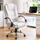 Margaret River white faux leather executive office chair
