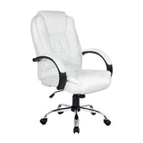 Artiss White Executive PU Leather Office Chair Premium High-Back — Allure Home Collections