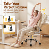 Northampton beige executive office chair in faux leather