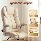 Northampton beige executive office chair in faux leather
