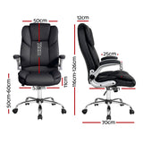 Northampton black executive office chair in faux leather
