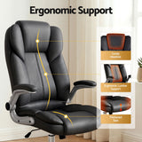 Northampton black executive office chair in faux leather