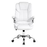 Northampton white executive office chair in faux leather