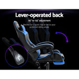Margaret Gaming Recliner, Blue, view 5