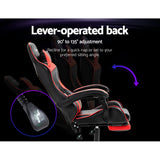 Margaret Gaming Recliner, Red, view 5