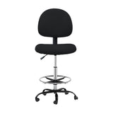 Artiss Black Fabric Drafting Stool Sleek Timeless Design — Allure Home Collections