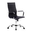 Pemberton black faux leather executive office chair with high back