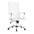 Artiss White High-Back PU Leather Office Chair Full Spine Support — Allure Home Collections