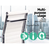 Artiss White High-Back PU Leather Office Chair Full Spine Support — Allure Home Collections