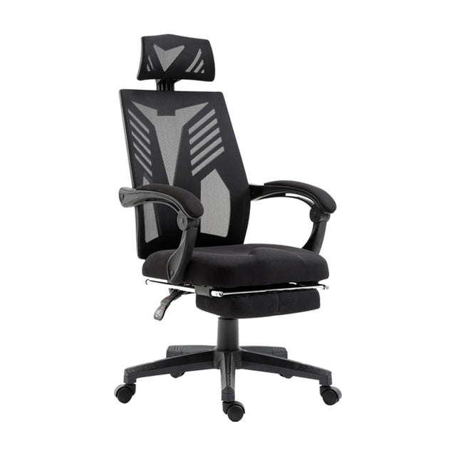 Artiss Matrix Black Mesh Office Chair Recliner with Y-Shaped Back Frame — Allure Home Collections