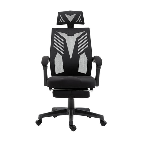 Artiss Matrix Black Mesh Office Chair Recliner with Y-Shaped Back Frame — Allure Home Collections