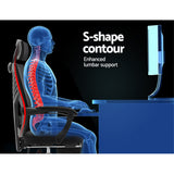 Artiss Matrix Black Mesh Office Chair Recliner with Y-Shaped Back Frame — Allure Home Collections