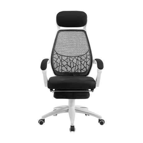 Artiss Mesh Recliner Office Chair Black and White — Allure Home Collections