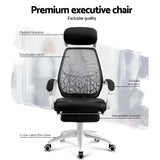 Artiss Mesh Recliner Office Chair Black and White — Allure Home Collections