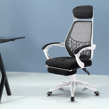Artiss Mesh Recliner Office Chair Black and White — Allure Home Collections