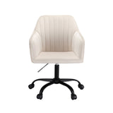 Coral Bay cream velvet office chair