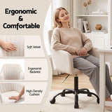 Coral Bay cream velvet office chair