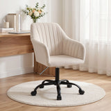 Coral Bay cream velvet office chair